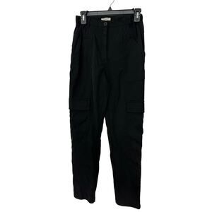 Max Studio Black Cotton Straight Leg Pants Size XS